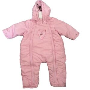 Baby Girl Pink Snow Suit Size 6-9 Months